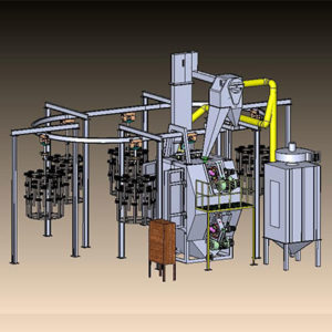 Continuous Close loop Conveyor Type Airless Blasting machine - Image 2