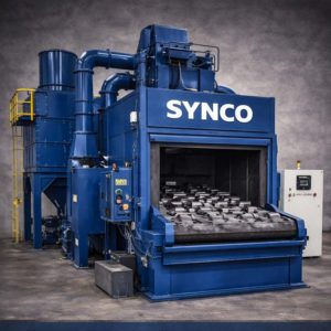 SYNCO_Metallic_Belt_Mn_Conveyor_Shot_Blasting_Machine